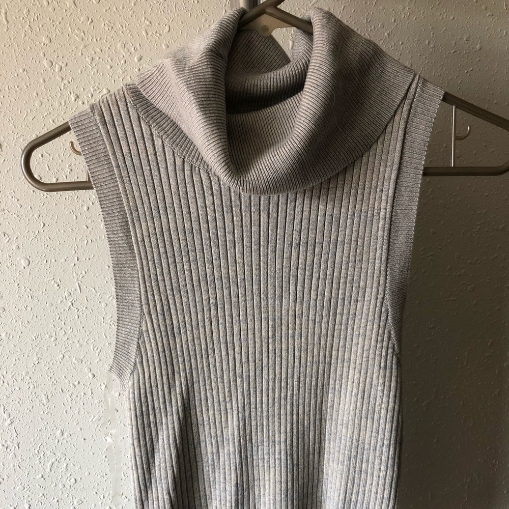 Sleeveless turtleneck
